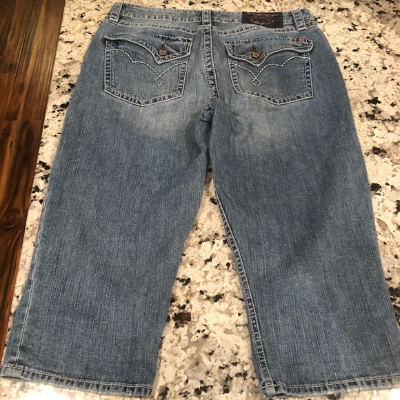 BTC "Fairfax Relaxed" blue jeans Capri 32 / 12 - Picture 2 of 10